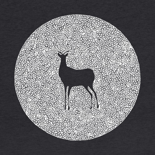 Deer Silhouette Design, Line Art Deer Animal by annagrunduls